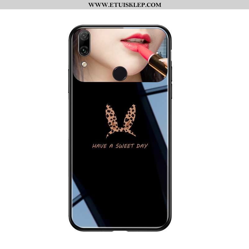 Etui Huawei P Smart+ Szkło Silikonowe Ochraniacz Trudno Czarny Trendy Telefon Komórkowy Tanie