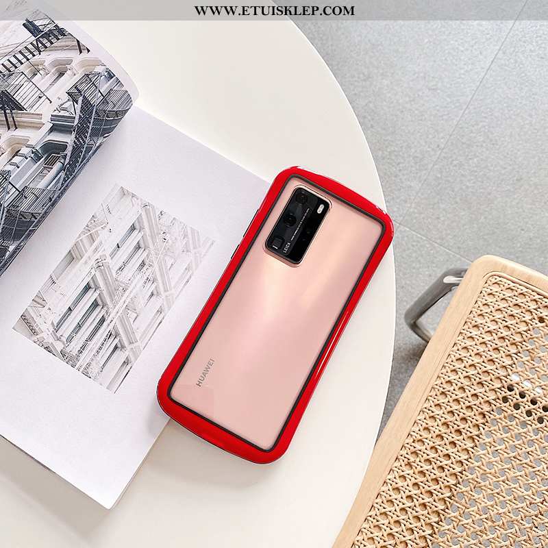 Etui Huawei P40 Pro Cienkie Telefon Komórkowy Czerwony Netto Chłodzenie Zakochani Anti-fall Dyskont