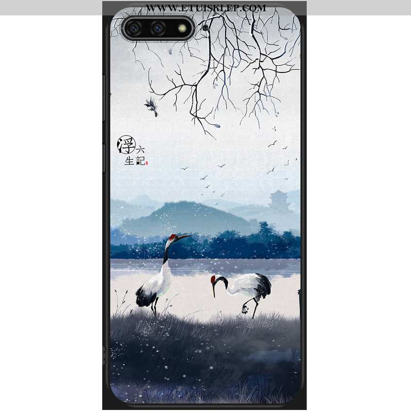 Etui Huawei Y6 2020 Kreskówka Miękki Ciemno Niebieski Telefon Komórkowy 2020 Anti-fall Sklep