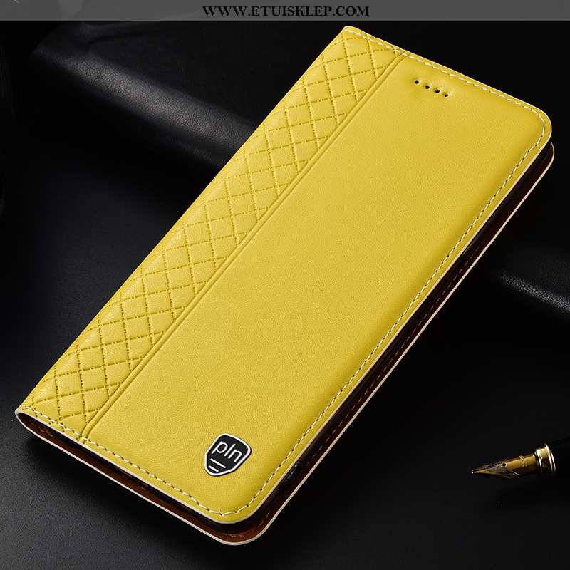 Etui Lg G7 Thinq Ochraniacz W Kratę Telefon Komórkowy Anti-fall Prawdziwa Skóra Żółty Online
