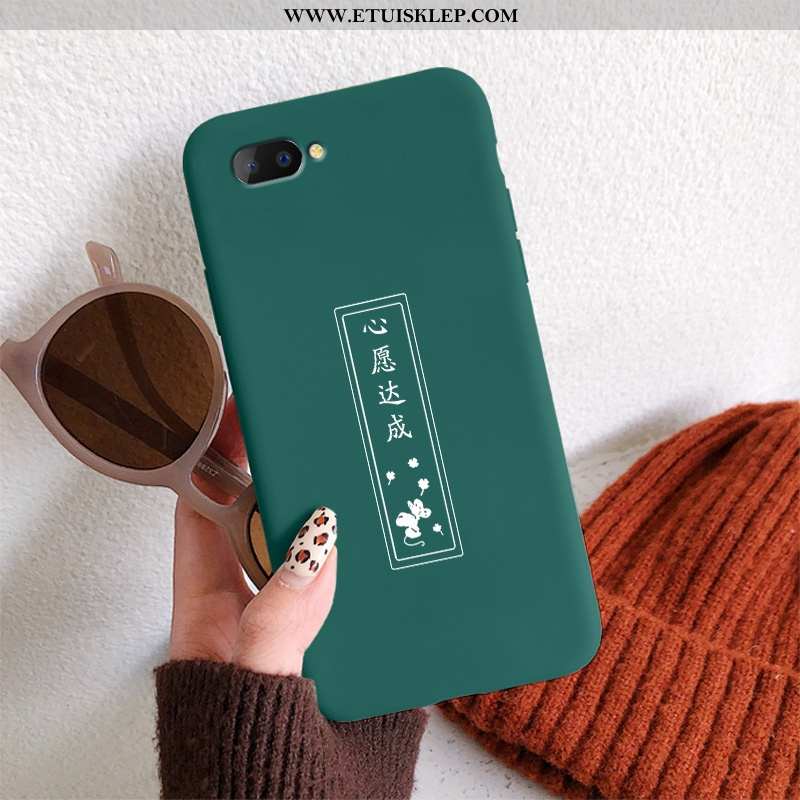 Etui Oppo A5 Miękki Zielony Serce Futerał Trendy Telefon Komórkowy Proste Na Sprzedaż