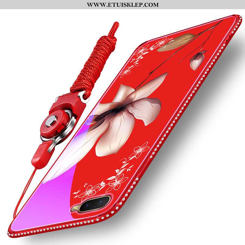 Etui Oppo Rx17 Neo Miękki Futerał Czerwony Nowy Z Kryształkami Szkło Hartowane Na Sprzedaż