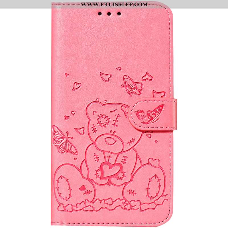 Etui Samsung Galaxy Note 10+ Skórzane Ochraniacz Telefon Komórkowy Gwiazda Futerał Różowe Sklep