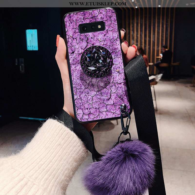 Etui Samsung Galaxy S10e Wiszące Ozdoby Telefon Komórkowy Futerał Gwiazda Ochraniacz Purpurowy Anti-