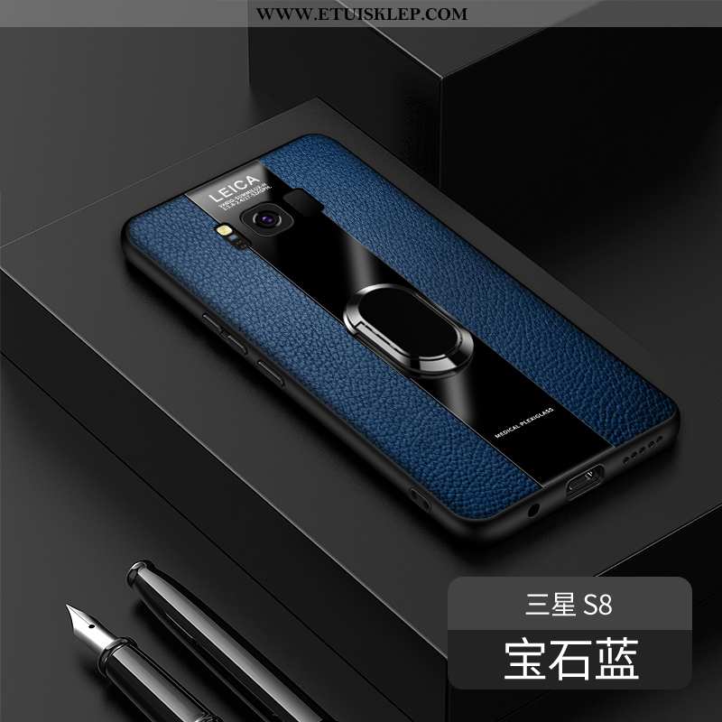 Etui Samsung Galaxy S8 Silikonowe Szkło Super Niebieski Lustro All Inclusive Na Sprzedaż