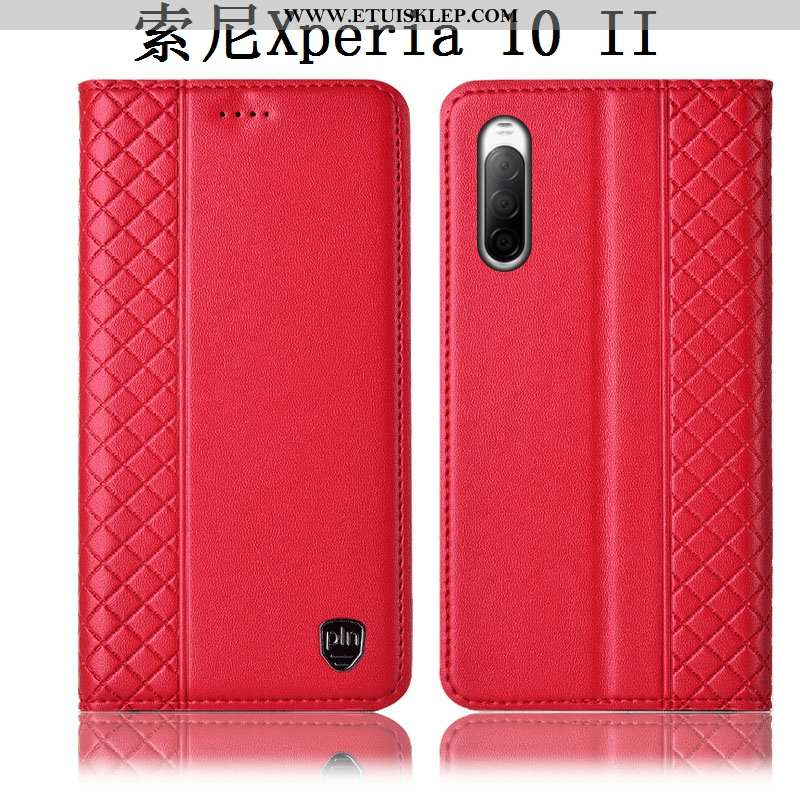 Etui Sony Xperia 10 Ii Ochraniacz Anti-fall Telefon Komórkowy Obudowa Futerał Czerwony Na Sprzedaż