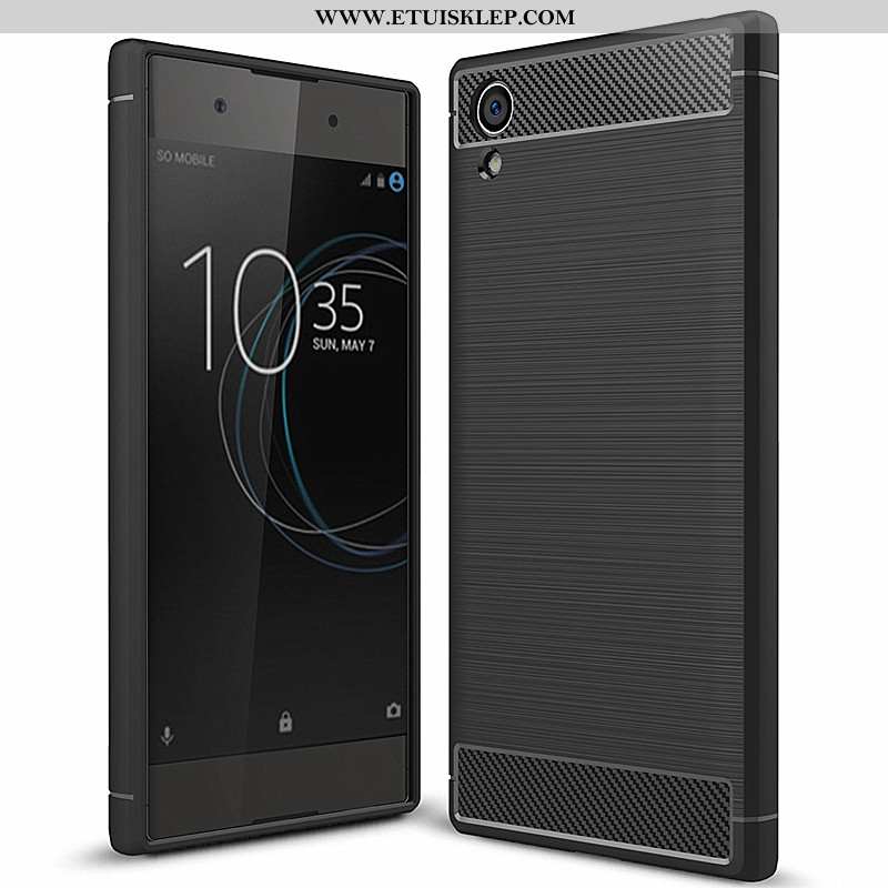 Etui Sony Xperia Xa1 Plus Moda Telefon Komórkowy Futerał All Inclusive Włókno Czarny Proste Tanie