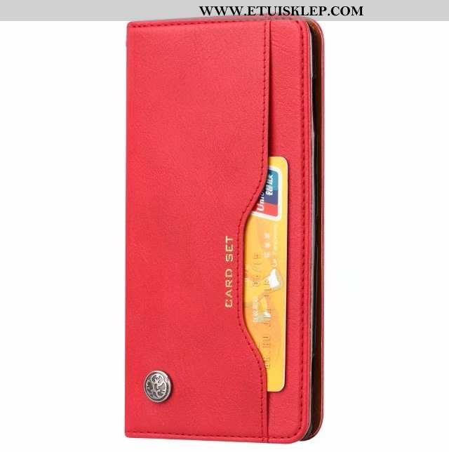 Etui Sony Xperia Xz2 Skórzane Ochraniacz Karta Futerał Czerwony Telefon Komórkowy Sprzedam