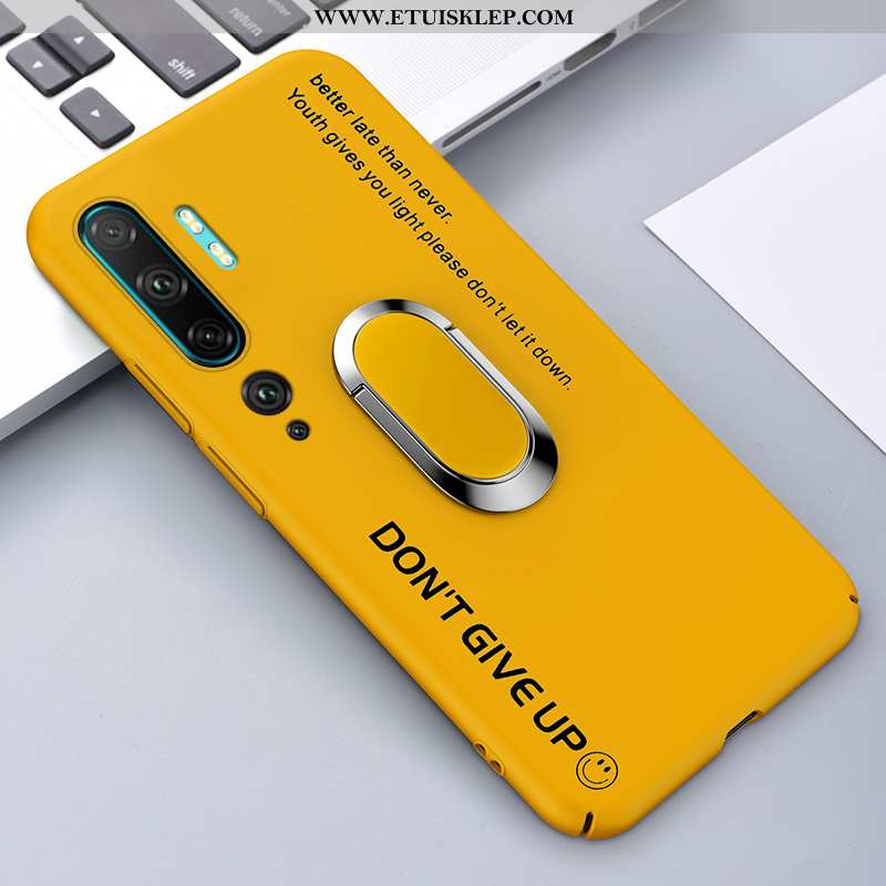 Etui Xiaomi Mi Note 10 Kreatywne Żółty Osobowość Magnetyzm Anti-fall Proste Nubuku Tanie