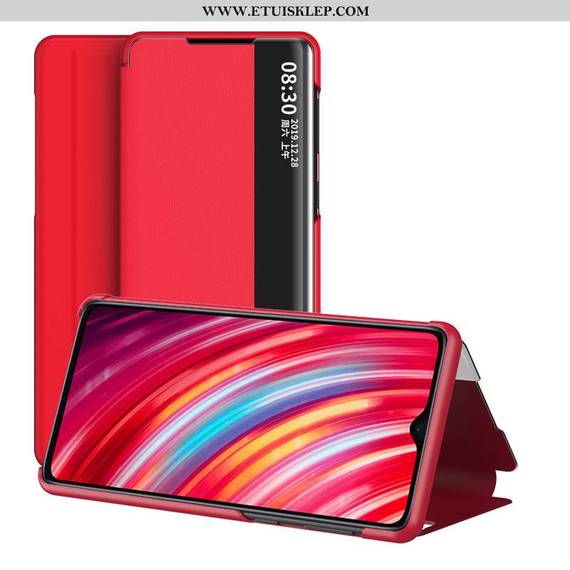Etui Xiaomi Redmi Note 8 Pro Skórzane Pokrowce Anti-fall Czerwony All Inclusive Telefon Komórkowy Fu