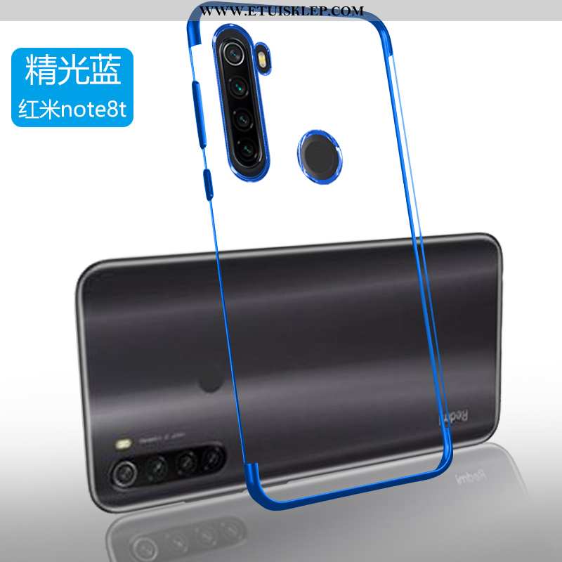 Etui Xiaomi Redmi Note 8t Przezroczysty Proste Mały Anti-fall Niebieski Silikonowe Cienkie Oferta