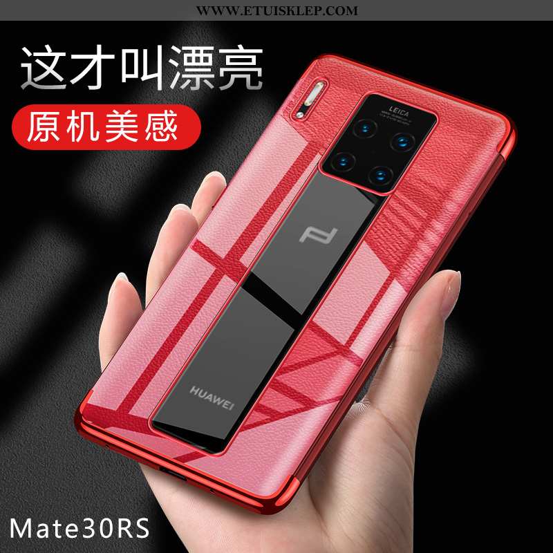 Futerał Huawei Mate 30 Rs Przezroczysty Czerwony Anti-fall Ochraniacz Etui Telefon Komórkowy Kupię
