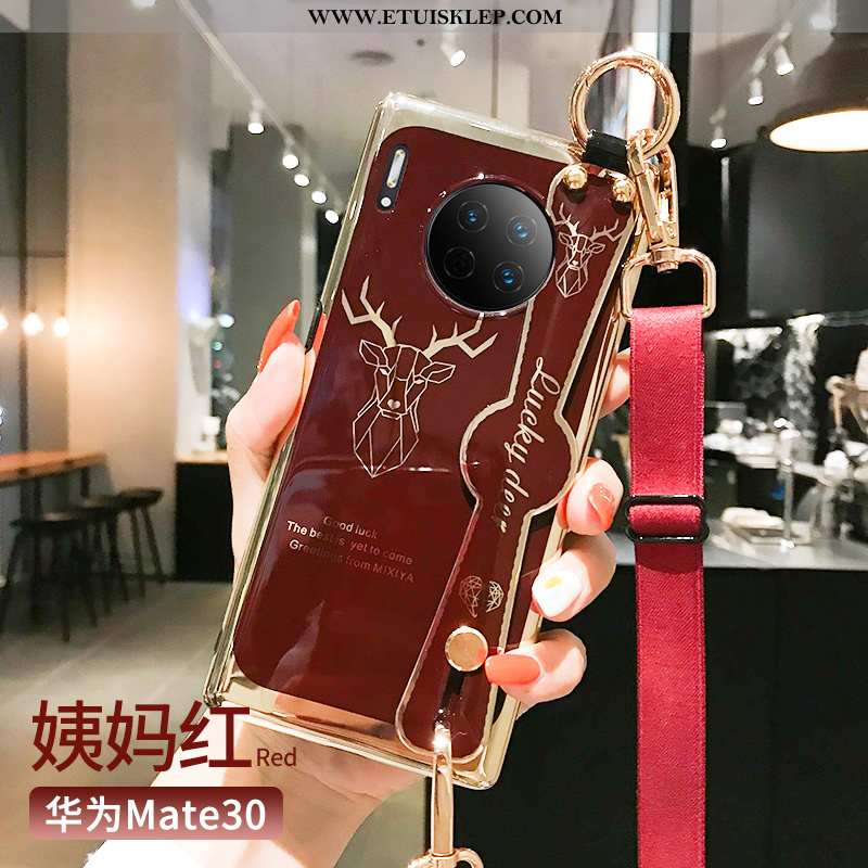 Futerał Huawei Mate 30 Trendy Silikonowe Miękki Telefon Komórkowy Osobowość Czerwony Netto Sklep