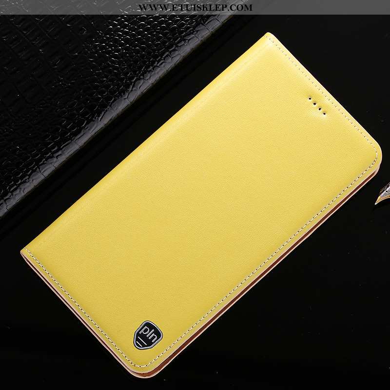 Futerał Nokia 5.1 Plus Skórzane Etui Telefon Komórkowy Żółty Sklep
