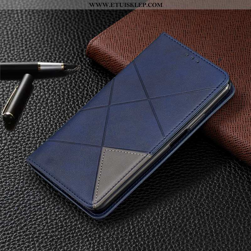 Futerał Nokia 7.2 Skórzane Etui Niebieski Ochraniacz Trendy Portfel Nowy Sklep