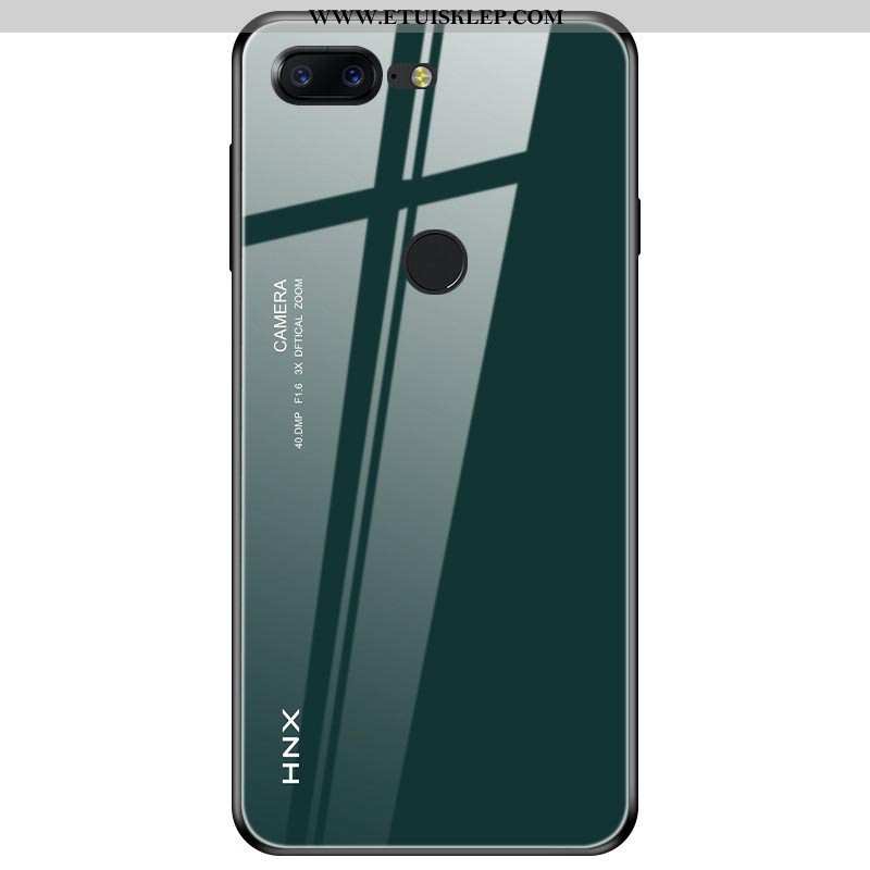 Futerał Oneplus 5t Szkło Silikonowe Etui Telefon Komórkowy Zielony Gradient Tani
