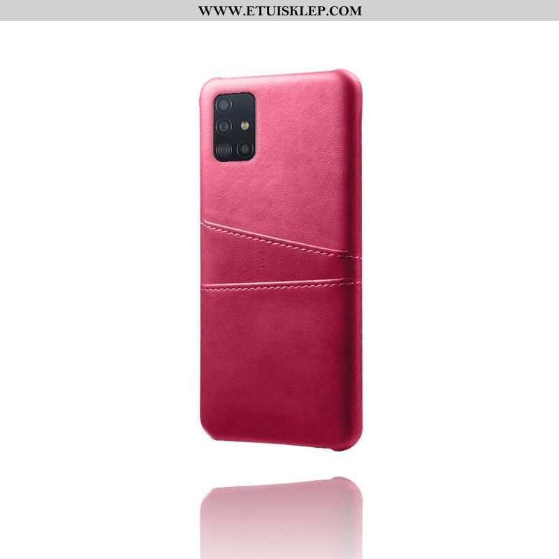 Futerał Samsung Galaxy A71 Skóra Jakość Odporne Na Zużycie Czerwony Etui Anti-fall Na Sprzedaż
