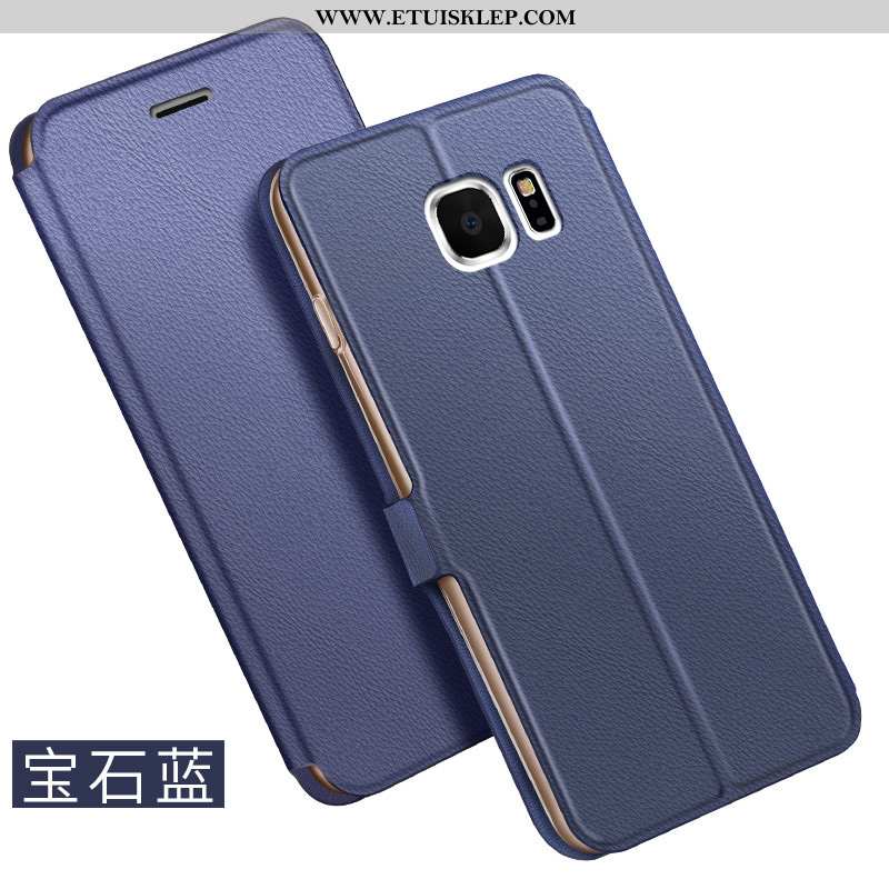 Futerał Samsung Galaxy S6 Skórzane Etui Telefon Komórkowy Biznes Niebieski Gwiazda Pokrowce Online
