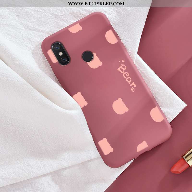 Futerał Xiaomi Mi 8 Wzór Czerwony Netto Nubuku Młodzież Zakochani Piękny Mały Kup