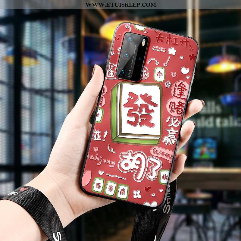 Obudowa Huawei P40 Pro Kreatywne Miękki Trójwymiarowy Telefon Komórkowy Czerwony Kreskówka Czerwony 