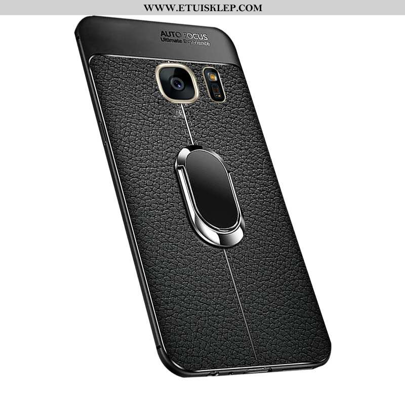 Obudowa Samsung Galaxy S7 Wzór Gwiazda Futerał Litchi Czarny Telefon Komórkowy Tani