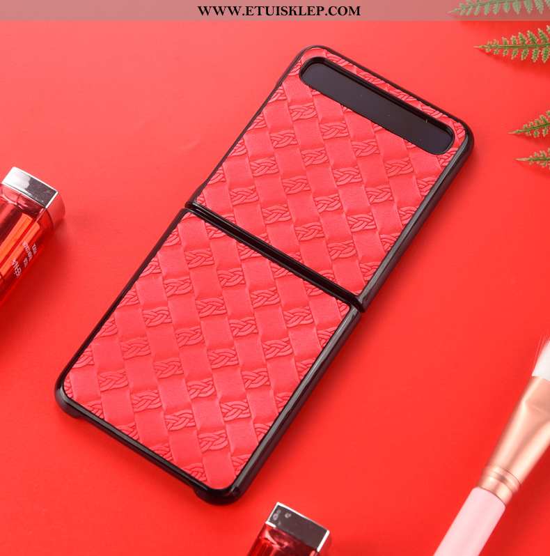 Obudowa Samsung Z Flip Ochraniacz Uniform Gwiazda Futerał Czerwony Telefon Komórkowy Tanie