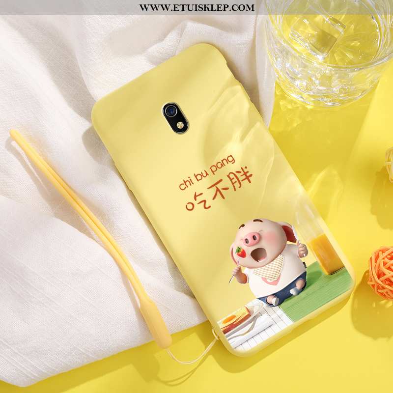 Obudowa Xiaomi Redmi 8a Ochraniacz Futerał Żółty Kreatywne Nowy Mały Kreskówka Tani