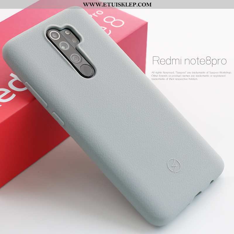 Obudowa Xiaomi Redmi Note 8 Pro Silikonowe Etui Szary Futerał Telefon Komórkowy Antypoślizgowe All I