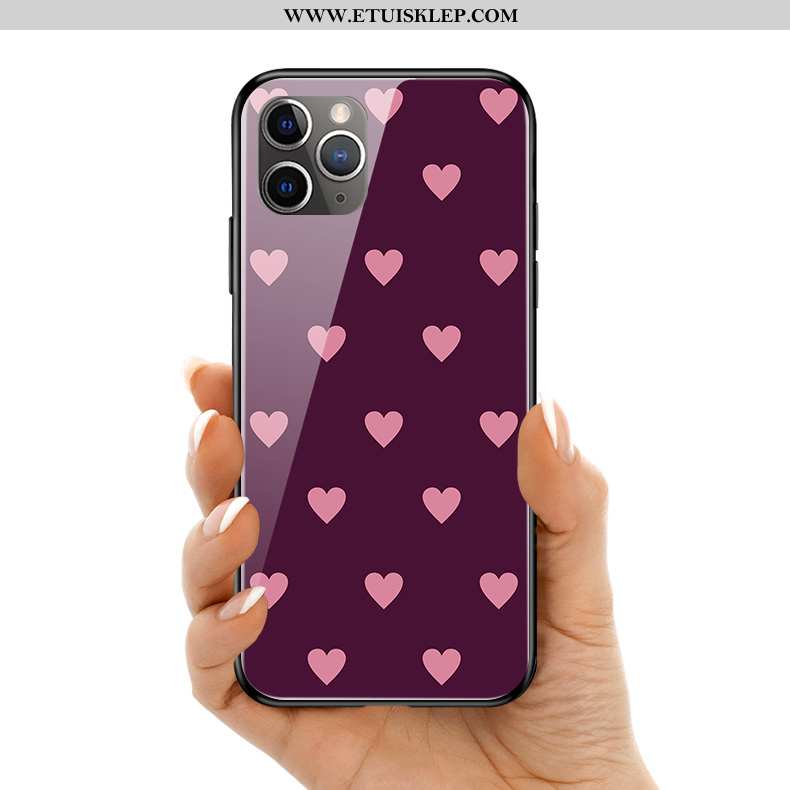 Obudowa iPhone 11 Pro Max Ochraniacz Piękny Zakochani Silikonowe Futerał Purpurowy Proste Tanie