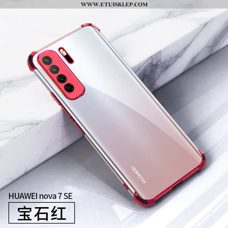Pokrowce Huawei P40 Lite 5g Silikonowe Czerwony Netto Trendy Czerwony Futerał Poszycie Kreatywne Tan