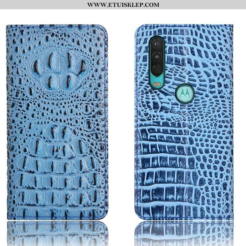 Pokrowce Motorola One Action Ochraniacz Futerał Telefon Komórkowy Krokodyl Niebieski All Inclusive A