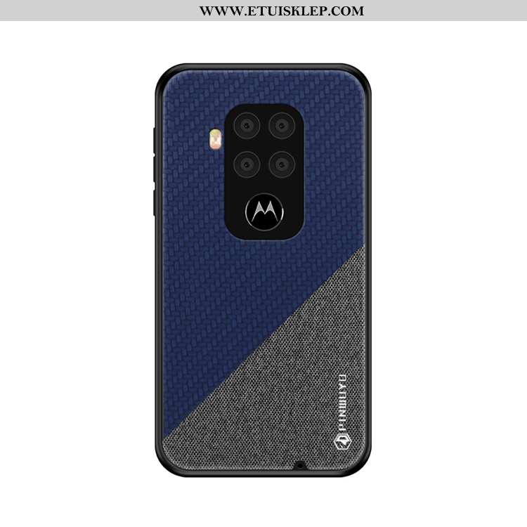 Pokrowce Motorola One Zoom Cienkie Futerał Super Telefon Komórkowy Płótno Ciemno Niebieski Oferta