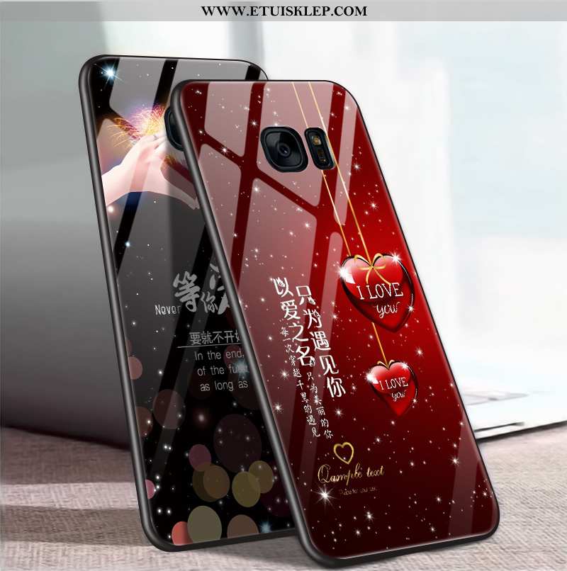 Pokrowce Samsung Galaxy S7 Osobowość All Inclusive Lustro Telefon Komórkowy Czerwony Szkło Futerał T