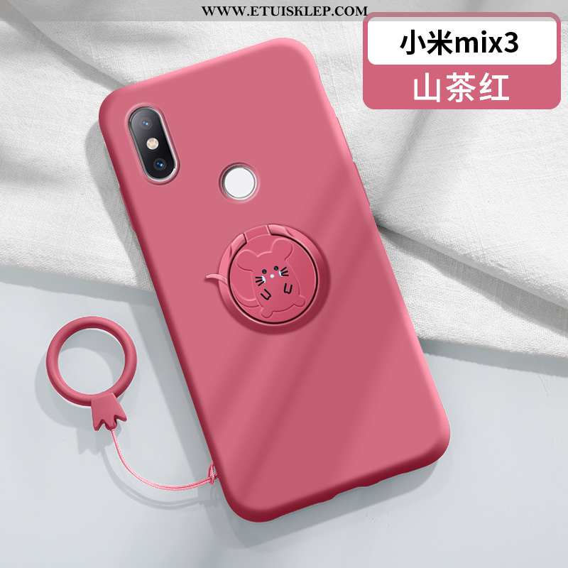 Pokrowce Xiaomi Mi Mix 3 Miękki Rat Osobowość Ring Czerwony Super Futerał Na Sprzedaż