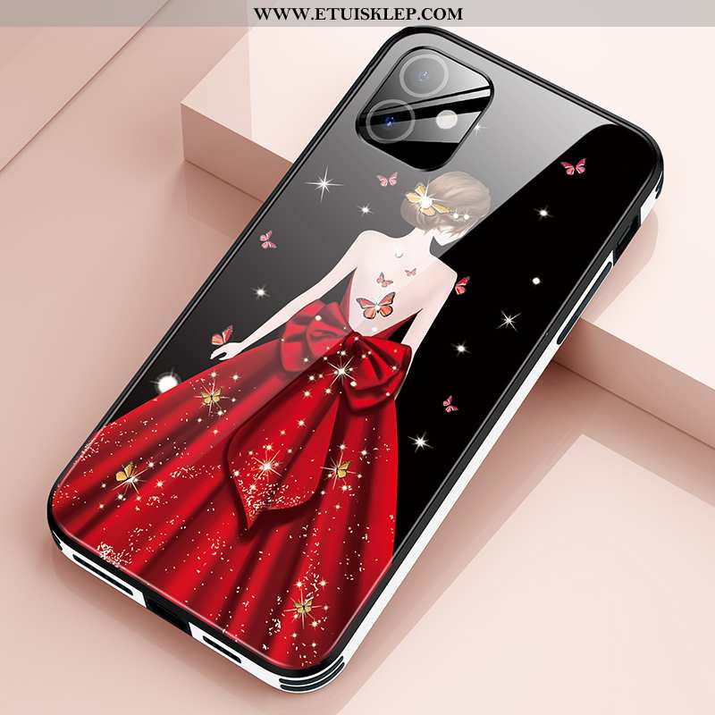 Obudowa iPhone 12 Moda Szkło Telefon Komórkowy Futerał Czarny Cienkie Anti-fall Dyskont