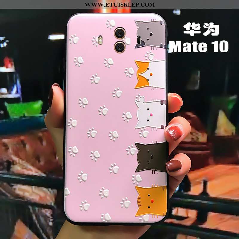 Etui Huawei Mate 10 Cienkie Trendy Serce Silikonowe Zielony Anti-fall Relief Oferta