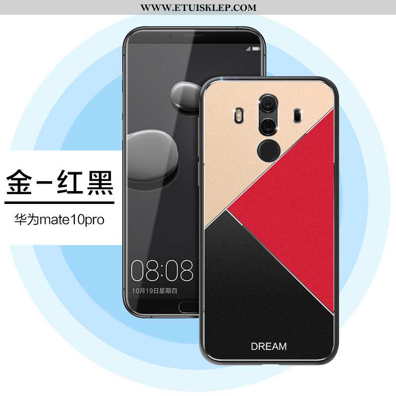 Etui Huawei Mate 10 Pro Metal Lustro Osobowość Czarny Super Czerwony Netto Tani
