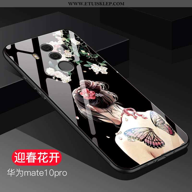 Etui Huawei Mate 10 Pro Osobowość Ochraniacz Czarny Szkło Anti-fall Silikonowe Futerał Tanie