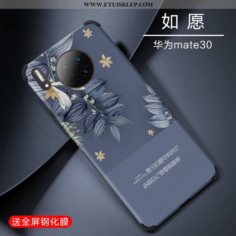 Etui Huawei Mate 30 Kreatywne Futerał Lekkie Nubuku Cienkie Osobowość Niebieski Na Sprzedaż