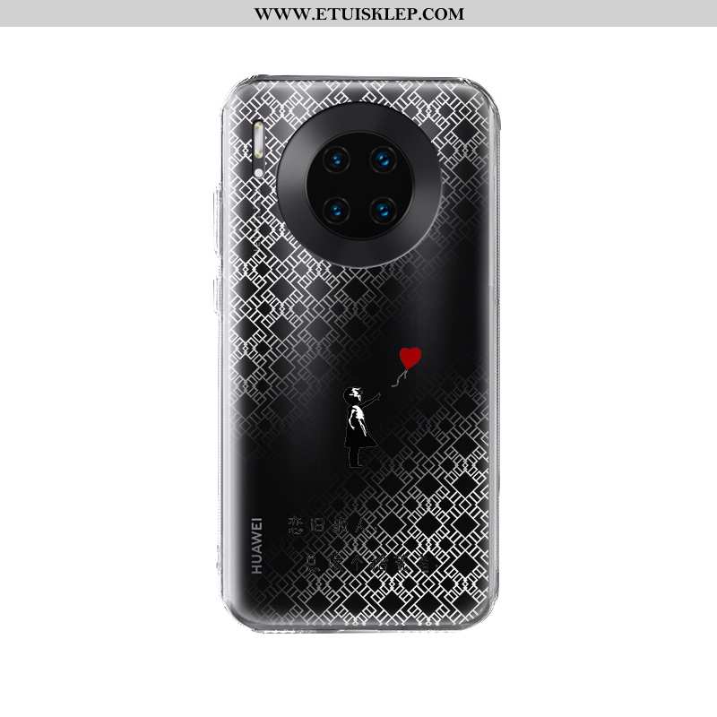 Etui Huawei Mate 30 Pro Przezroczysty Ochraniacz Silikonowe Anti-fall Czarny Telefon Komórkowy Dysko