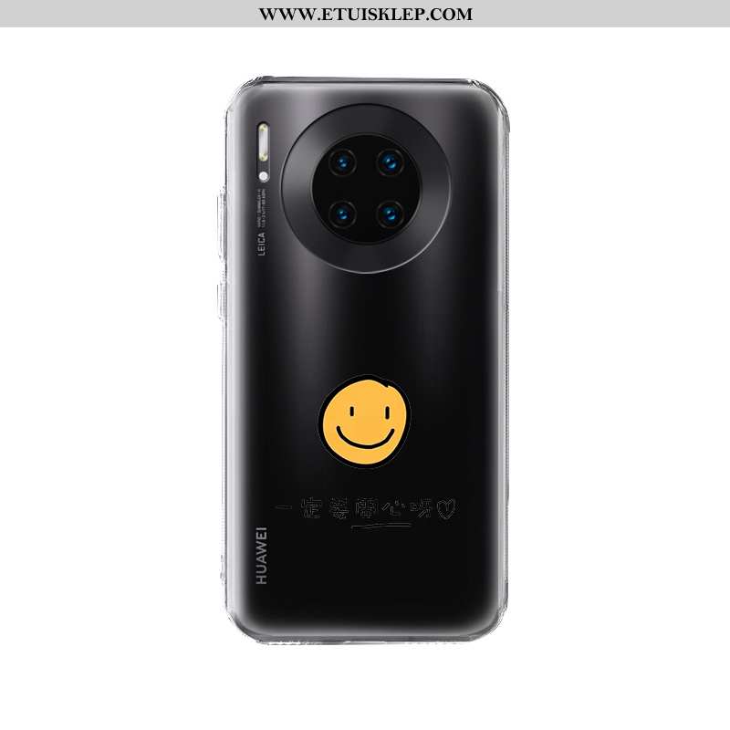 Etui Huawei Mate 30 Pro Przezroczysty Ochraniacz Silikonowe Anti-fall Czarny Telefon Komórkowy Dysko