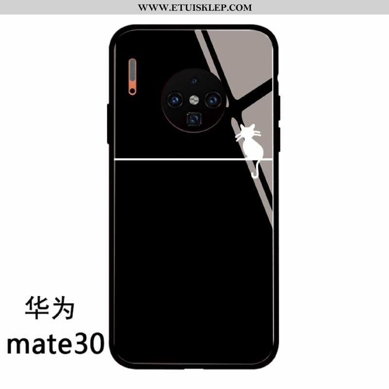 Etui Huawei Mate 30 Silikonowe Zakochani Szkło Osobowość Telefon Komórkowy Czerwony Netto Anti-fall 