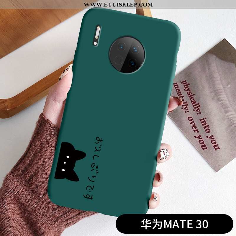 Etui Huawei Mate 30 Super Anti-fall All Inclusive Silikonowe Nubuku Zielony Zakochani Tanie