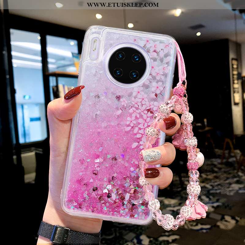 Etui Huawei Mate 30 Trendy Quicksand Futerał Telefon Komórkowy Liquid Anti-fall Purpurowy Dyskont