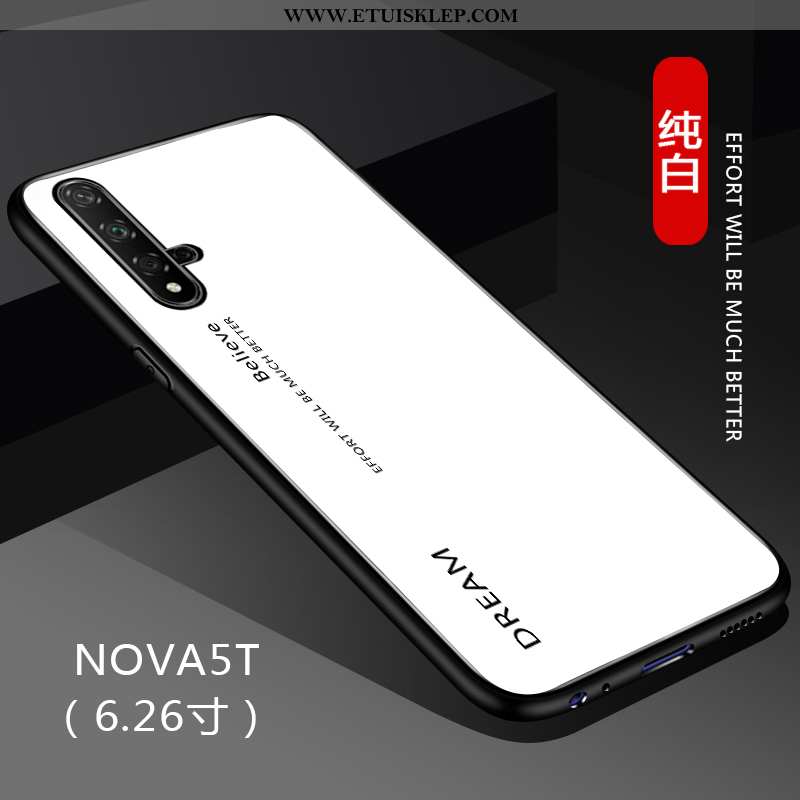 Etui Huawei Nova 5t Cienkie Gradient All Inclusive Jednolity Kolor Telefon Komórkowy Anti-fall Szkło