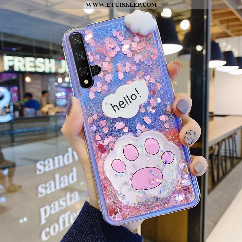 Etui Huawei Nova 5t Trendy Telefon Komórkowy Różowe Czerwony Netto Kotek Futerał Quicksand Online