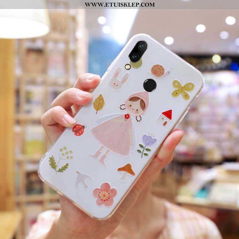 Etui Huawei P Smart+ Miękki Czerwony Netto Piękny Osobowość Wiatr Biały Tani