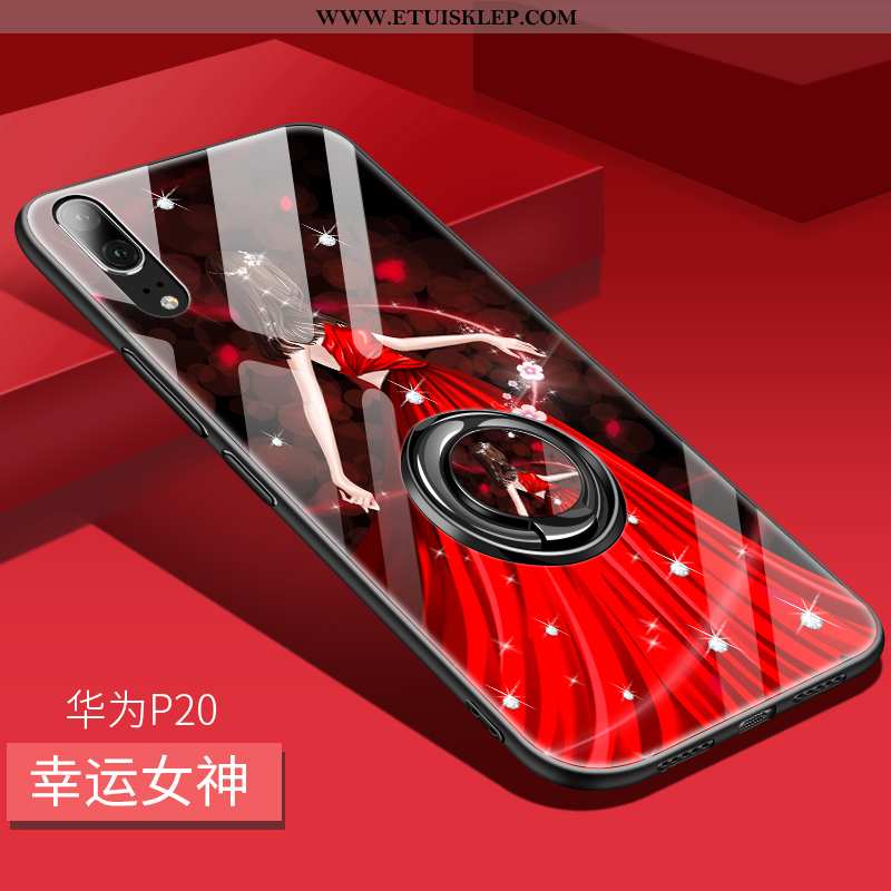Etui Huawei P20 Kreatywne Telefon Komórkowy Wysoki Koniec Czerwony Netto Wspornik Czerwony Osobowość