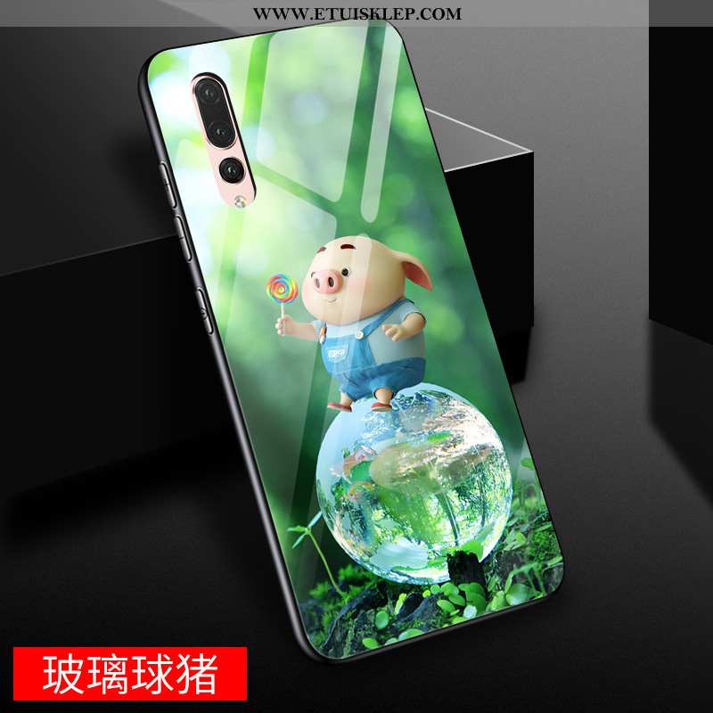 Etui Huawei P20 Pro Szkło Trudno Futerał Kreskówka Anti-fall Żółty Tanie