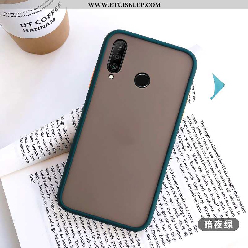 Etui Huawei P30 Lite Silikonowe Telefon Komórkowy Anti-fall Nubuku Biały Trendy Osobowość Tanie